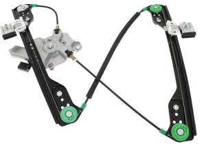 Front Window Regulator for Chrysler 300 (2005-2010), Charger (2006-2010), Right (Passenger) Side, Power Operated, with Motor, Low Current, One-Touch, 6-Pin Plug, Replacement