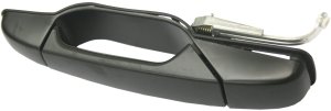 Rear Exterior Door Handle for Chevrolet Silverado/GMC Sierra 1500 (2007-2013), 2500 HD/3500 HD (2007-2014), Left (Driver), Primed (Ready to Paint), Excludes 2007 Classic, Replacement