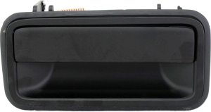 Exterior Rear Door Handle for Chevrolet C/K Full Size Pickup 1992-2000, Right (Passenger), Smooth Black (Zinc), Replacement
