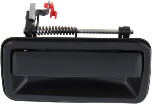 Rear Exterior Door Handle for Chevrolet Blazer 1995-2005, Right (Passenger), Smooth Black, 4-Door (Plastic), Replacement
