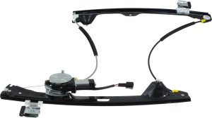 Power Rear Window Regulator with Motor for Chevrolet Silverado 1500 (2007-2013), 2500 HD/3500 HD (2007-2014), Excluding 2007 Classic, Crew Cab, Right (Passenger) Side, Replacement