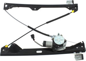 Rear Window Regulator for Chevrolet Silverado 1500 (2007-2013), 2500 HD/3500 HD (2007-2014), Power, with Motor, Excludes 2007 Classic, Crew Cab, Left (Driver), Replacement