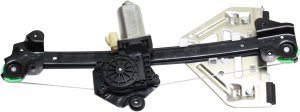 Power Rear Window Regulator with Motor for Cadillac CTS/CTS-V 2003-2007, Left (Driver), Replacement