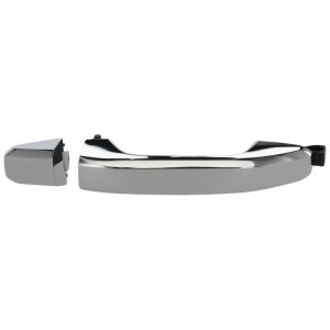 Rear Exterior Door Handle for Chevrolet Silverado/Sierra (2014-2022), Suburban/Tahoe (2015-2018), All Chrome, Right (Passenger)=Left (Driver), Handle+Cover, Replacement