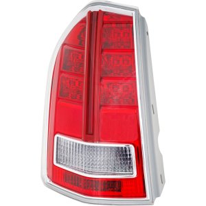 Tail Light Assembly for 2013-2014 Chrysler 300, Left (Driver) Side with Red Accent, Replacement