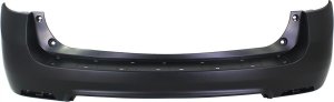 Rear Bumper Cover for Chevrolet Equinox 2010-2017, Upper, Primed (Ready to Paint), without Chrome Package, No Object Sensor Holes, Replacement