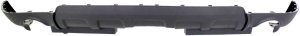 Rear Bumper Cover for Chevrolet Equinox 2010-2015, Lower, Textured, Without Chrome Package and Outer Sensor Holes, With Dual Exhaust Holes, LT Model, Replacement