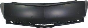 Rear Bumper Cover for Cadillac CTS 2012-2014 Coupe, Primed (Ready to Paint), Without Side Object Sensor Holes, Replacement