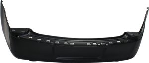 Rear Bumper Cover for Chrysler 300 2011-2014, Primed (Ready to Paint), with Dual Exhaust Holes, without Parking Aid Sensor Holes, Excludes SRT-8 Model, Replacement