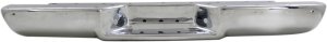 Step Bumper Face Bar for 1988-1999 C/K Series P/U, Chrome, Stepside, All Cab Types, Without Pad, With Pad Provision, Without Mounting Bracket, With Impact Strip Holes, Replacement