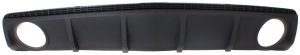 Rear Lower Valance for Chevrolet Camaro 2010-2013, LS/LT Models, Convertible/Coupe, Lower Cover Molding, Textured Surface, Without Camera/Tow Hook Holes, Replacement