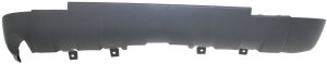 Rear Lower Valance for Chevrolet Equinox 2007-2009, Lower Bumper Cover, Textured Finish, Excludes Sport Model, Replacement