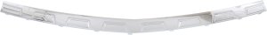 Rear Bumper Step Pad for Chevrolet Traverse 2013-2017, Upper Chrome Dual Exhaust Holes, Without Rear Object Sensor Holes, With Side Object Sensor Holes, Replacement