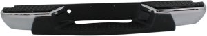Step Bumper, Face Bar and Pad for 2008-2012 Chevrolet Colorado / GMC Canyon, All Cab Types, Chrome, without Extreme and Towing Package, Pad Provision, without Mounting Bracket, Replacement