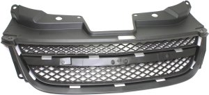 Upper Grille for Chevrolet Cobalt SS Model, 2008-2010, Textured Gray Shell and Insert, Without Supercharger, Replacement