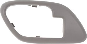 Gray Interior Front Door Handle Case for Chevrolet C/K Full Size Pickup 1995-2002, Suburban 1995-1999, Left (Driver), Plastic, Replacement