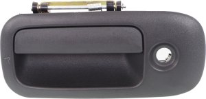 Rear Exterior Door Handle for GMC Express/Savana 2010-2023, Left (Driver) Side Hinged Door, Textured Black, with Keyhole, Replacement