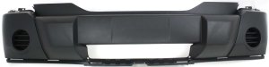 Front Bumper Cover for Dodge Nitro 2007-2009, Textured, Without Fog Light Holes, Replacement