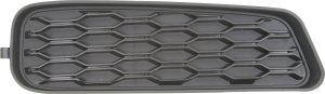 Black Fog Light Cover for Dodge Avenger 2011-2014, Right (Passenger), Replacement