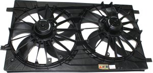Radiator Fan Assembly for Jeep Patriot 2007-2017, Avenger 2008-2014, Compass 2008-2017, Chrysler 200 2011-2014, Dual Fan, Replacement