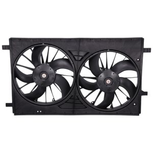 Radiator Fan Shroud Assembly, Dual Fan for Jeep Compass 2007-2013 / Patriot 2007-2017, Replacement