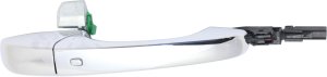 Front Exterior Door Handle for Dodge Durango (2011-2022), Jeep Grand Cherokee (2011-2021), Right (Passenger), Chrome, Without Keyhole, With Keyless Entry, Replacement
