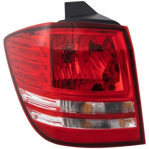 Tail Light Assembly for Dodge Journey 2009, Left (Driver), Outer, Halogen, with Turn Signal Light Bulb, Replacement