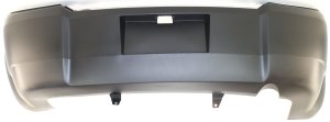 Rear Bumper Cover for 2008-2010 Avenger, Dodge, Primed (Ready to Paint) with Single Exhaust Hole, Replacement
