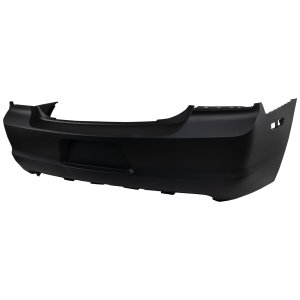 Rear Bumper Cover for Dodge Charger 2011-2014, Primed (Ready to Paint), without Parking Aid Sensor Holes, Excludes SRT8 Model, Replacement