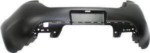 Rear Bumper Cover for Dodge Dart 2013-2016, Primed (Ready to Paint), without Parking Aid Sensor Holes, Replacement