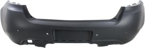 Rear Bumper Cover for Dodge Dart 2013-2016, Primed (Ready to Paint), with Parking Aid Sensor Holes, Replacement