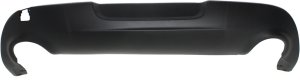 Rear Bumper Cover for Dodge DART 2013-2016, Lower Fascia, Textured Surface with Chrome Molding, Replacement