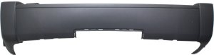 Rear Bumper Cover for Dodge Nitro, 2007-2009, Matte Black with Tow Hook Hole, Replacement