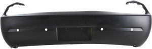 Rear Bumper Cover for 2012-2014 Dodge Challenger, Primed (Ready to Paint), with Parking Aid Sensor Holes, Replacement