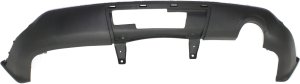 Rear Lower Valance Fascia for Dodge Durango 2014-2022, Textured, For Citadel, GT, Limited, R/T, SXT Models with Single Exhaust Hole, Replacement