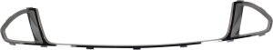 Front Bumper Grille Molding for 2011-2012 Fusion, Chrome/Black, Sport Model, Replacement by Ford