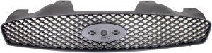 Textured Gray Shell and Insert Grille for 2004 Ford Taurus, Replacement