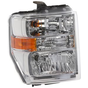 Headlight Assembly for Ford Econoline Van 2008-2014, Right (Passenger) Side, Halogen, Aero Style, Replacement