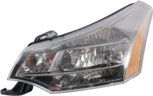 Headlight Assembly for Ford Focus 2009-2011, Left (Driver), Halogen, Suitable for Coupe 2009-2010 and Sedan, SES Model 2010-2011, Replacement