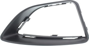 Front Fog Light Molding for 2010-2012 Ford Fusion, Right (Passenger) Side, Textured Black, Suitable for S/SE Models, Replacement