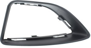 Front Fog Light Molding for Ford Fusion 2010-2012, Left (Driver), Textured Black, for S/SE Models, Replacement