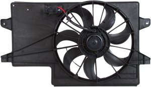 Radiator Fan Shroud Assembly for Ford Focus 2008-2011, Includes Resistor, Replacement