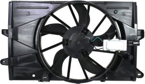 Radiator Fan Shroud Assembly with Control Module for Ford Taurus 2008-2012, Lincoln MKS 2009-2012, Replacement