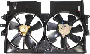 Radiator Fan Assembly for Ford Escape 2005-2007, Dual Fan, 2.3L Engine, Excludes Hybrid Model, Replacement