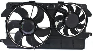 Radiator Fan Assembly for Ford Transit Connect (2010-2013), Includes Resistor, Replacement