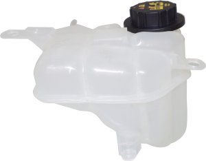 Coolant Reservoir with Cap for Ford Fusion 2010-2012, Milan, Lincoln MKZ 2010-2011, Assembly, Except 3.5L Engine, Replacement