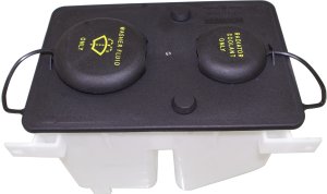 Coolant Reservoir Washer Assembly with Cap and Pump for Ford F-Series 1987-1997, without Fluid Indicator, Excludes 1987-1991 Pick Up Trucks, Replacement