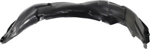 Front Fender Liner for Ford Mustang 2015-2017, Right (Passenger) Side, Plastic, Injection Form, Exclude Shelby Model, Convertible/Coupe, Without High Performance Package, Replacement