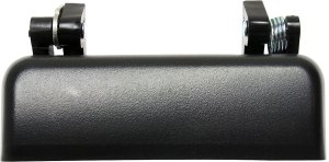 Front Exterior Door Handle for Ford Explorer 1991-1994 Right (Passenger), Textured Black, Without Keyhole (=Rear), Replacement