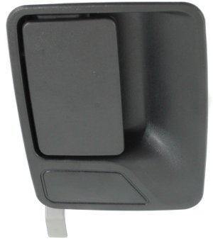Rear Exterior Door Handle for Ford F-Series Super Duty (1999-2016), Excursion (2000-2005), Right (Passenger), Textured Black, without Hole (=Front), Replacement